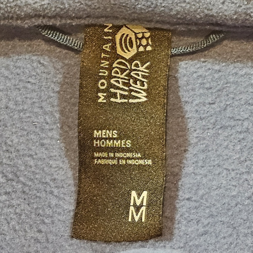 MOUNTAIN HARD WEAR Embroidered Logo Mens M Fleece Lightweight Jacket Full Zip - Picture 6 of 15